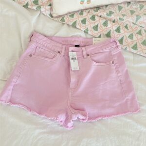 Pink Denim American Eagle Women Shorts